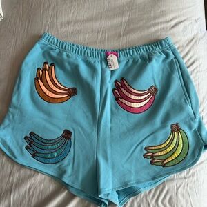 QOS Aqua Multi Banana Women's Shorts